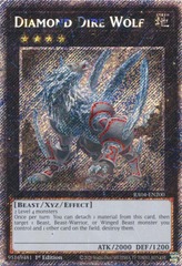 Diamond Dire Wolf - RA04-EN200 - Platinum Secret Rare - 1st Edition